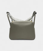 HMLindy 26 in Gris Meyer Evercolor Leather with Gold Hardware