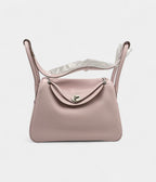 HMLindy 26 in Mauve Pale Clemence Leather with Palladium Hardware