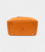 HMLindy 26 in Orange Shoulder Bag Clemence Leather with Gold Hardware