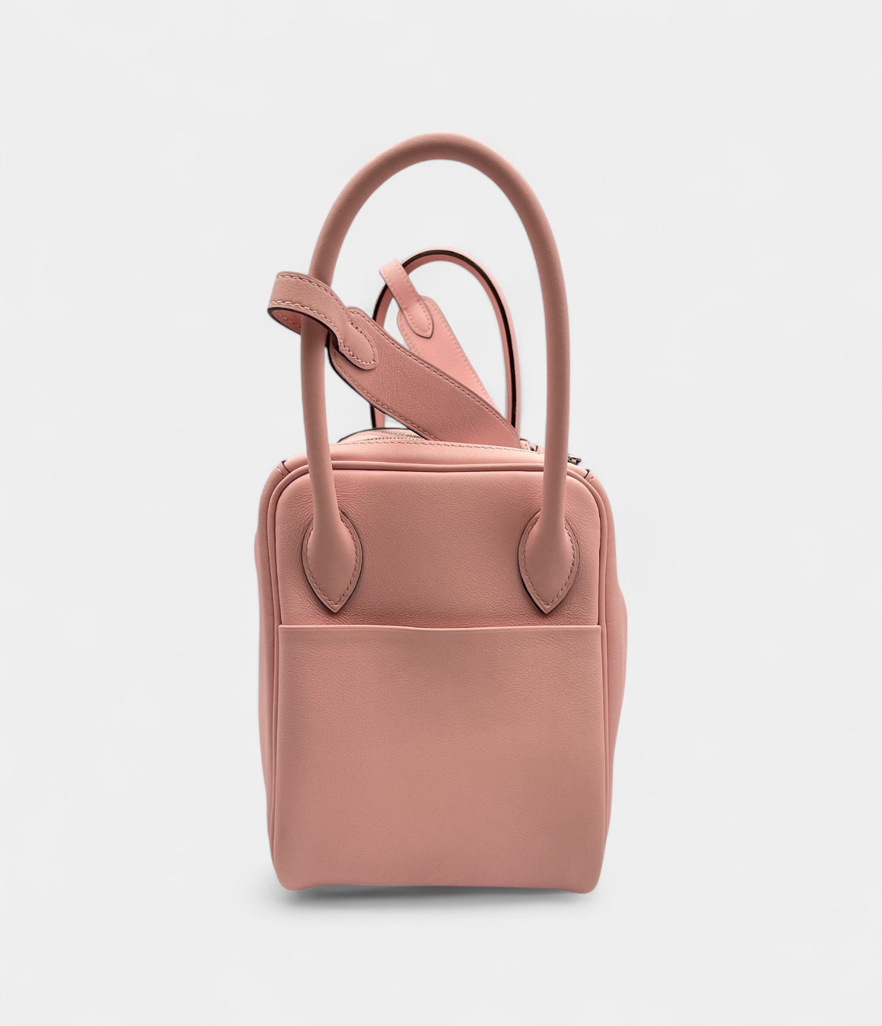 HMLindy 26 in Rose Sakura Swift Leather with Palladium Hardware