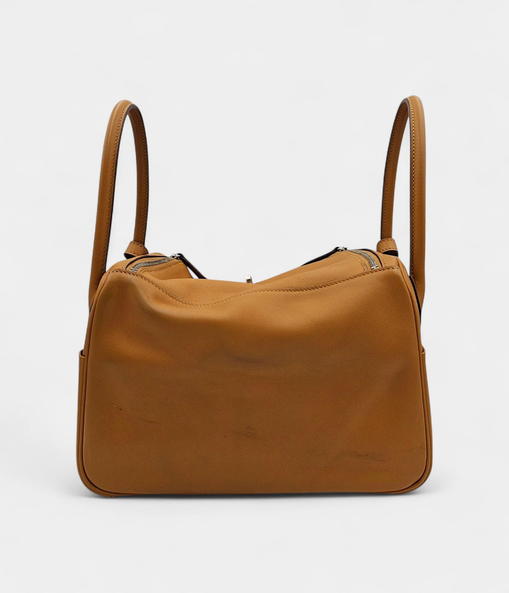 HMLindy 26 in Sesame and Lime Swift Leather with Gold Hardware