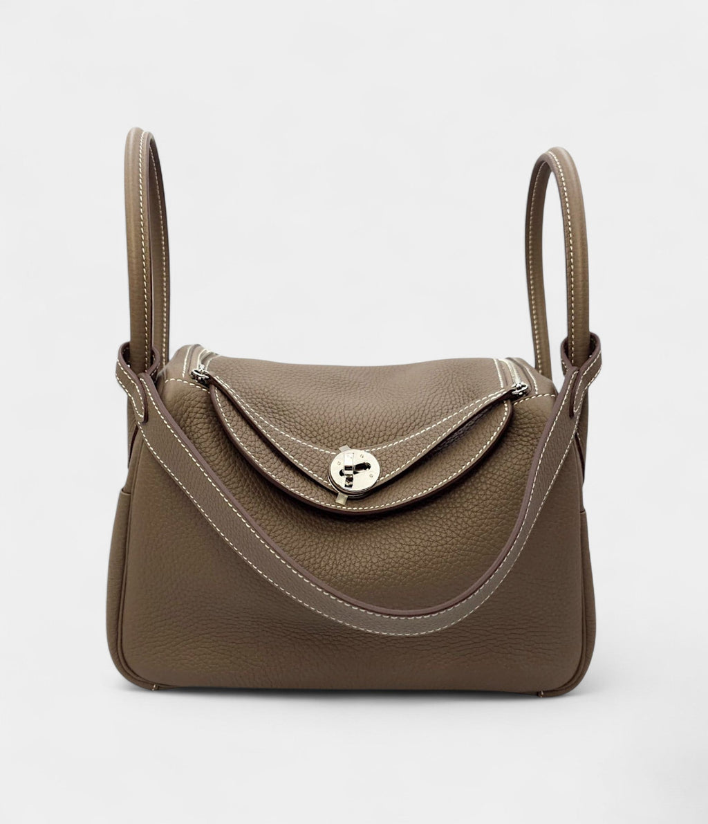HMLindy 26 in Tow Clemence Leather with Palladium Hardware