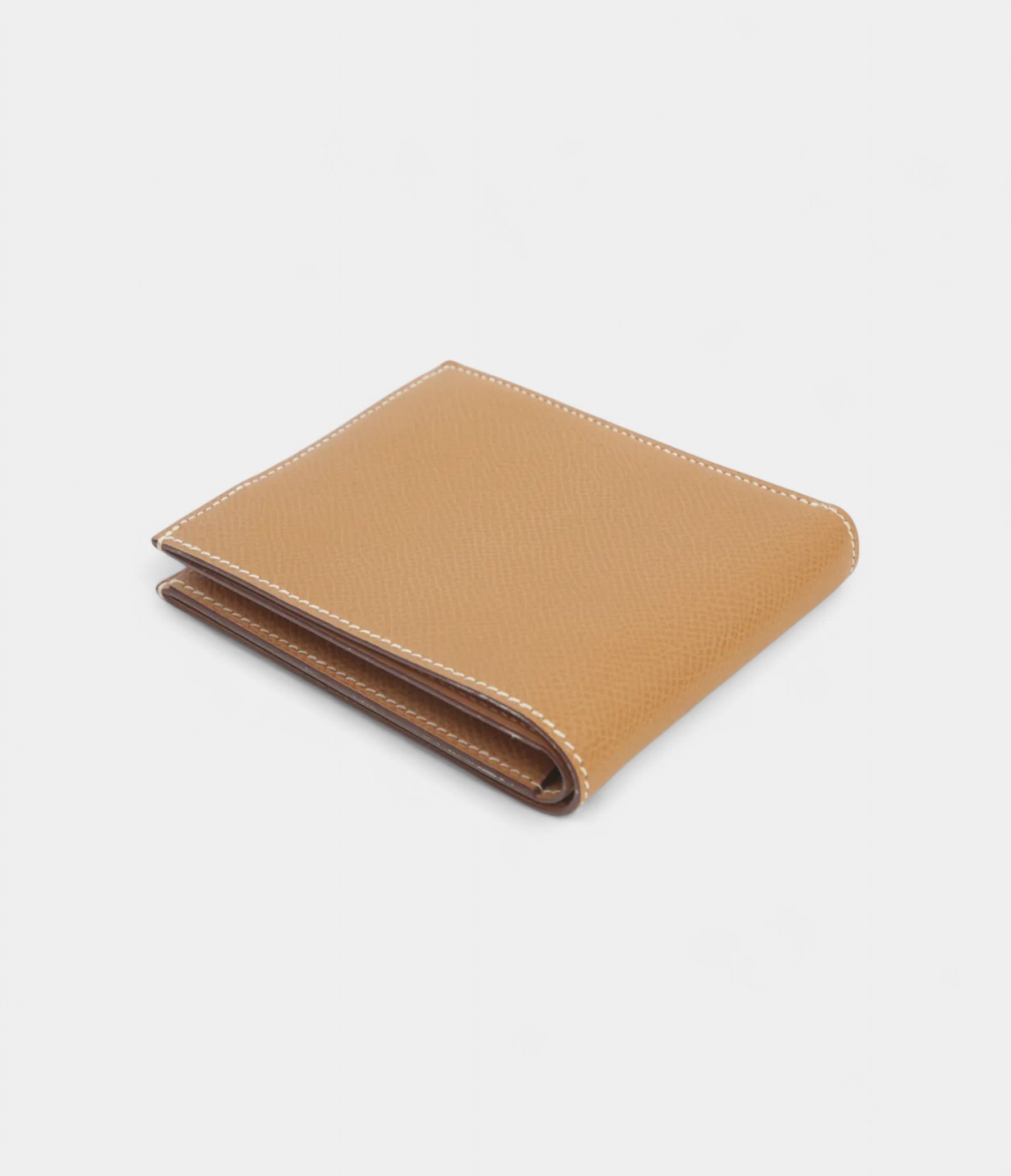 HMMC² Copernic Compact Wallet in Gold Epsom Calfskin Square