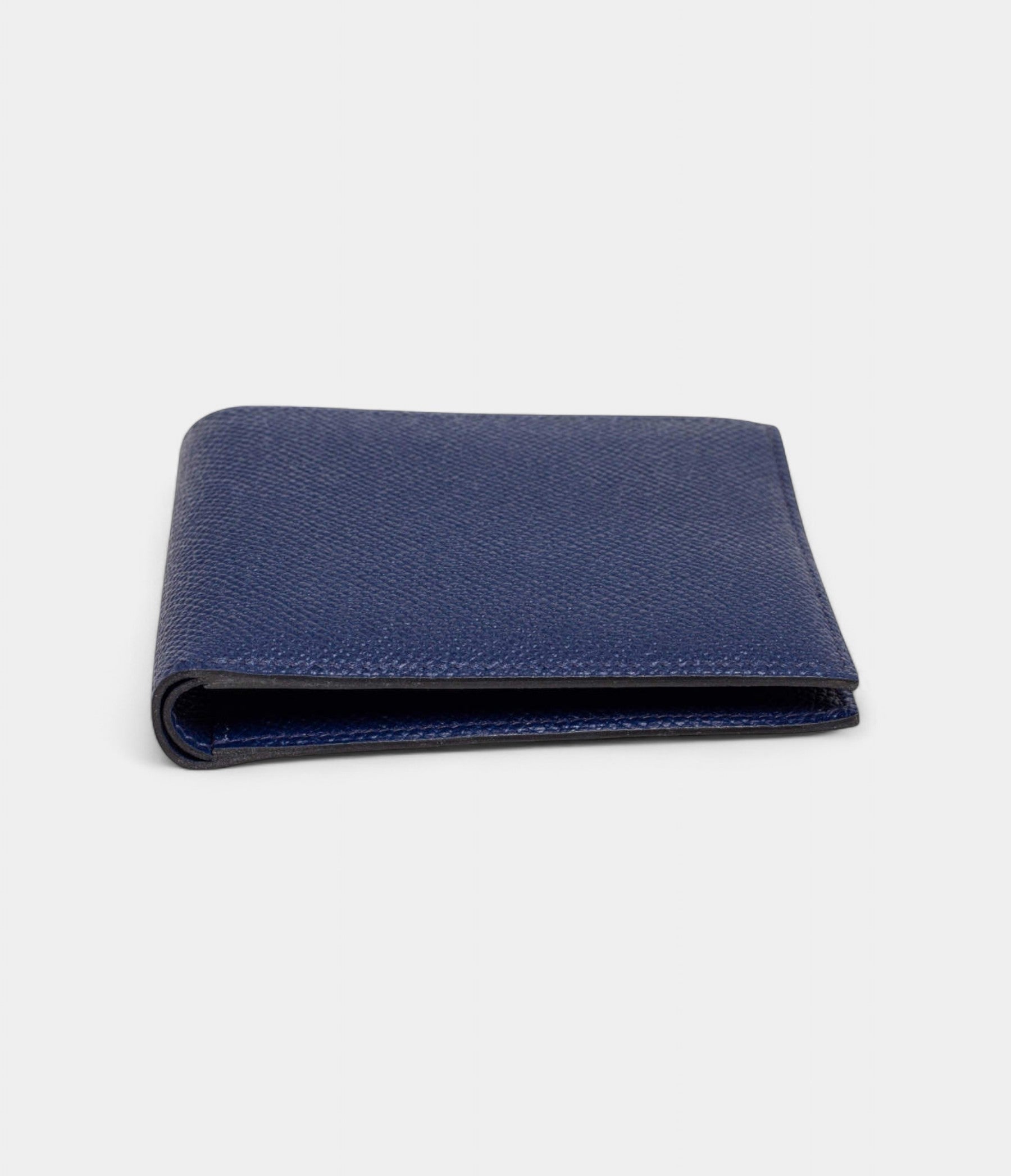 HMMC² Copernic Compact Wallet in Blue Nuit Epsom Leather