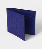 HMMC² Copernic Compact Wallet in Blue Sapphire Matte Alligator