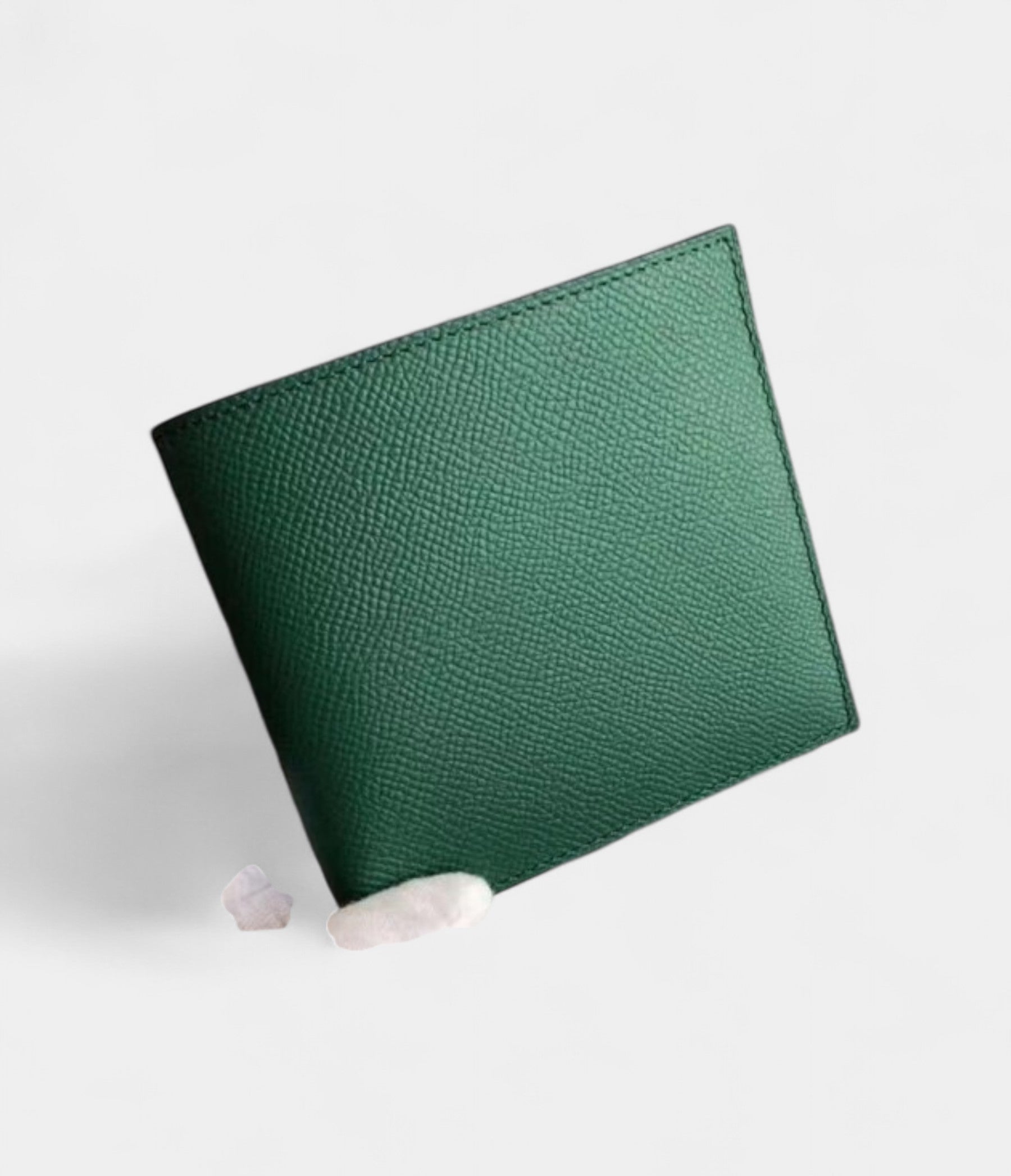 HMMC² Copernic Compact Wallet in Epsom Leather Green