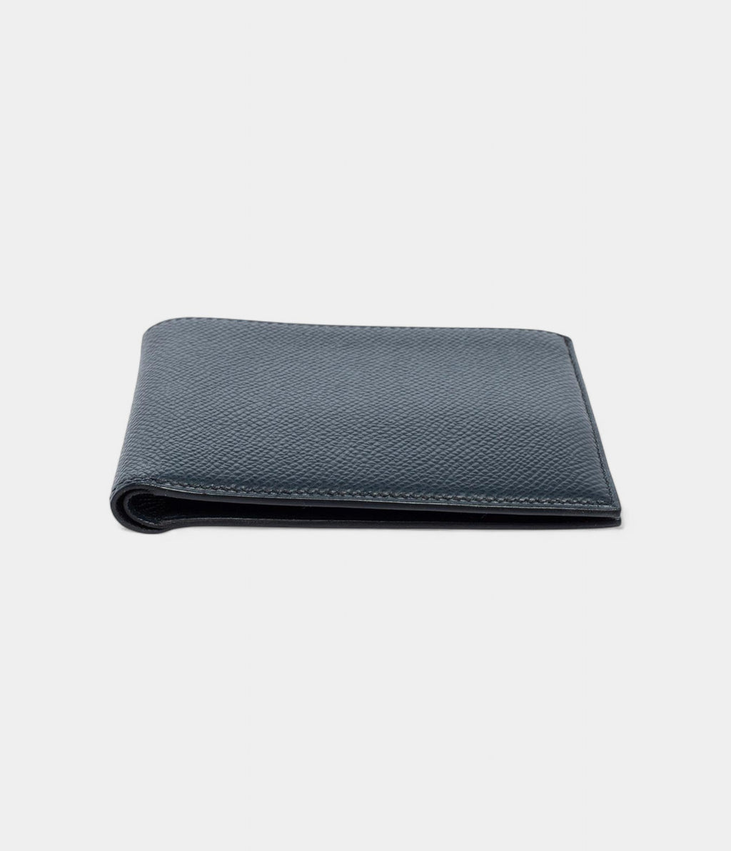 HMMC² Copernic Compact Wallet in Epsom Leather Midnight Blue