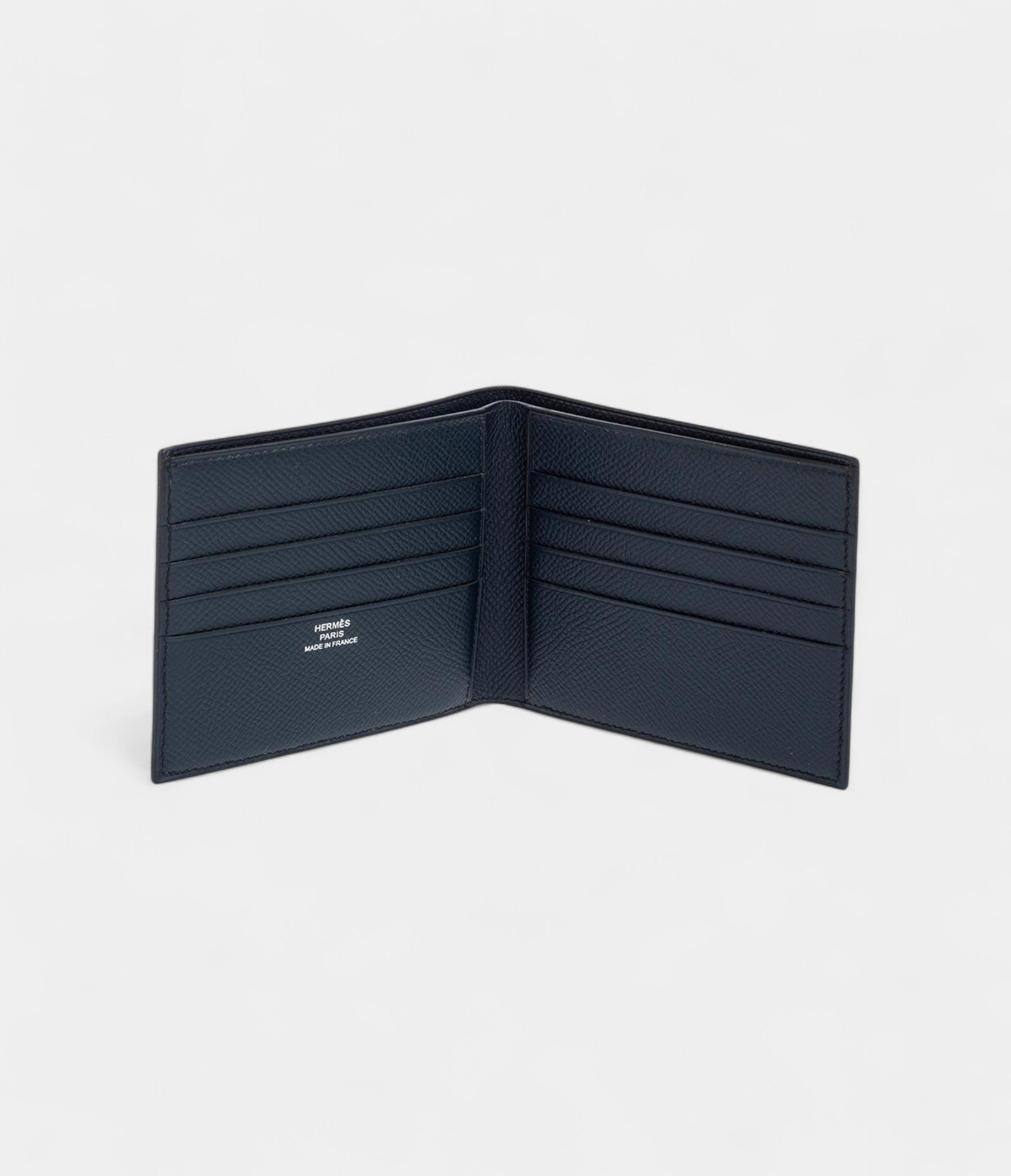 HMMC² Copernic Compact Wallet in Epsom Leather Midnight Blue