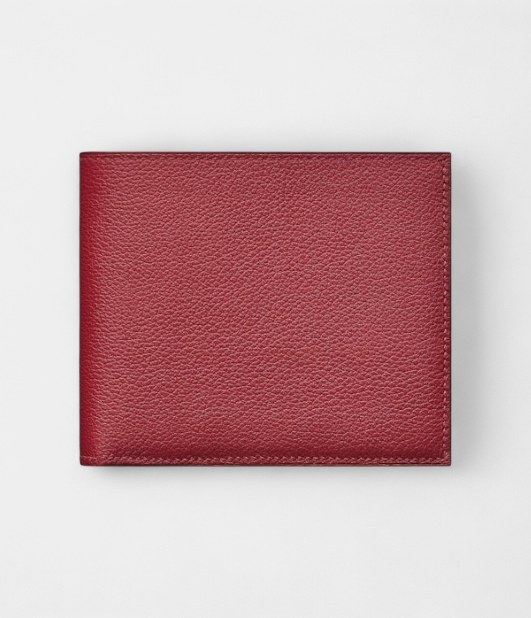HMMC² Copernic Compact Wallet in Evercolor Calfskin – Rouge Grenat