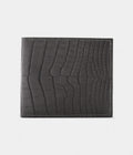 HMMC² Copernic Compact Wallet in Graphite Matte Alligator