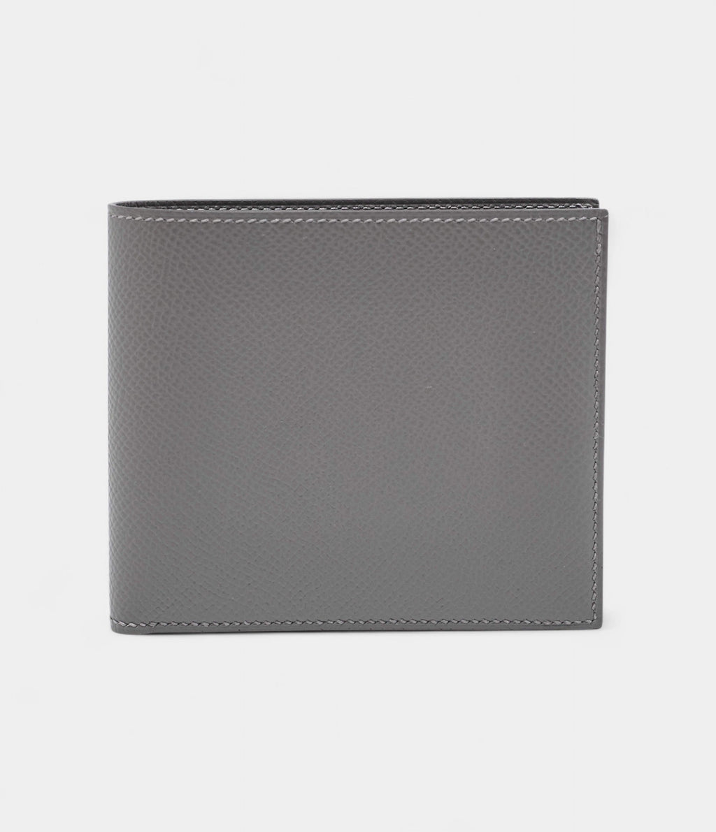 HMMC² Copernic Compact Wallet in Gris Epsom Leather