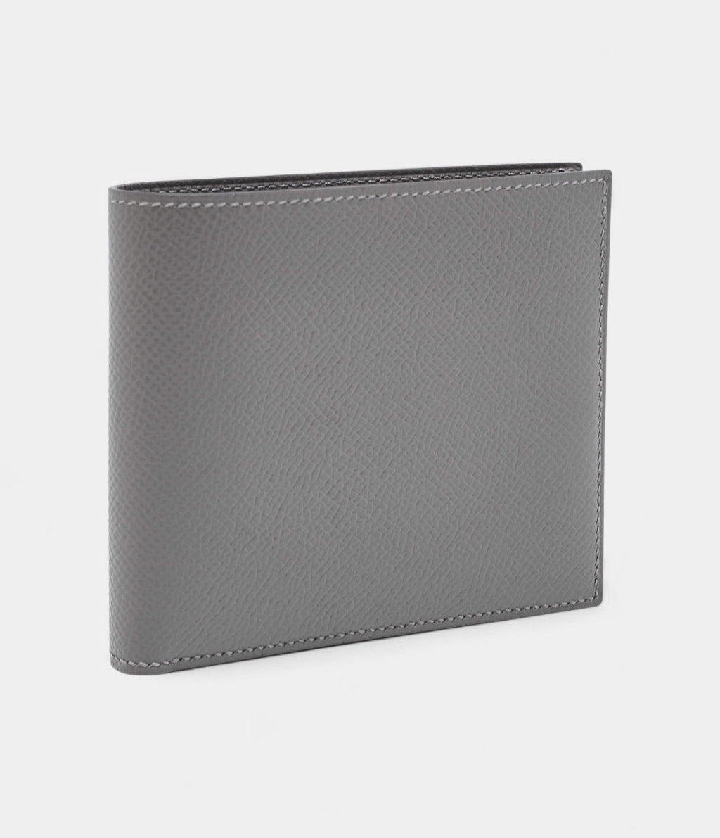 HMMC² Copernic Compact Wallet in Gris Epsom Leather