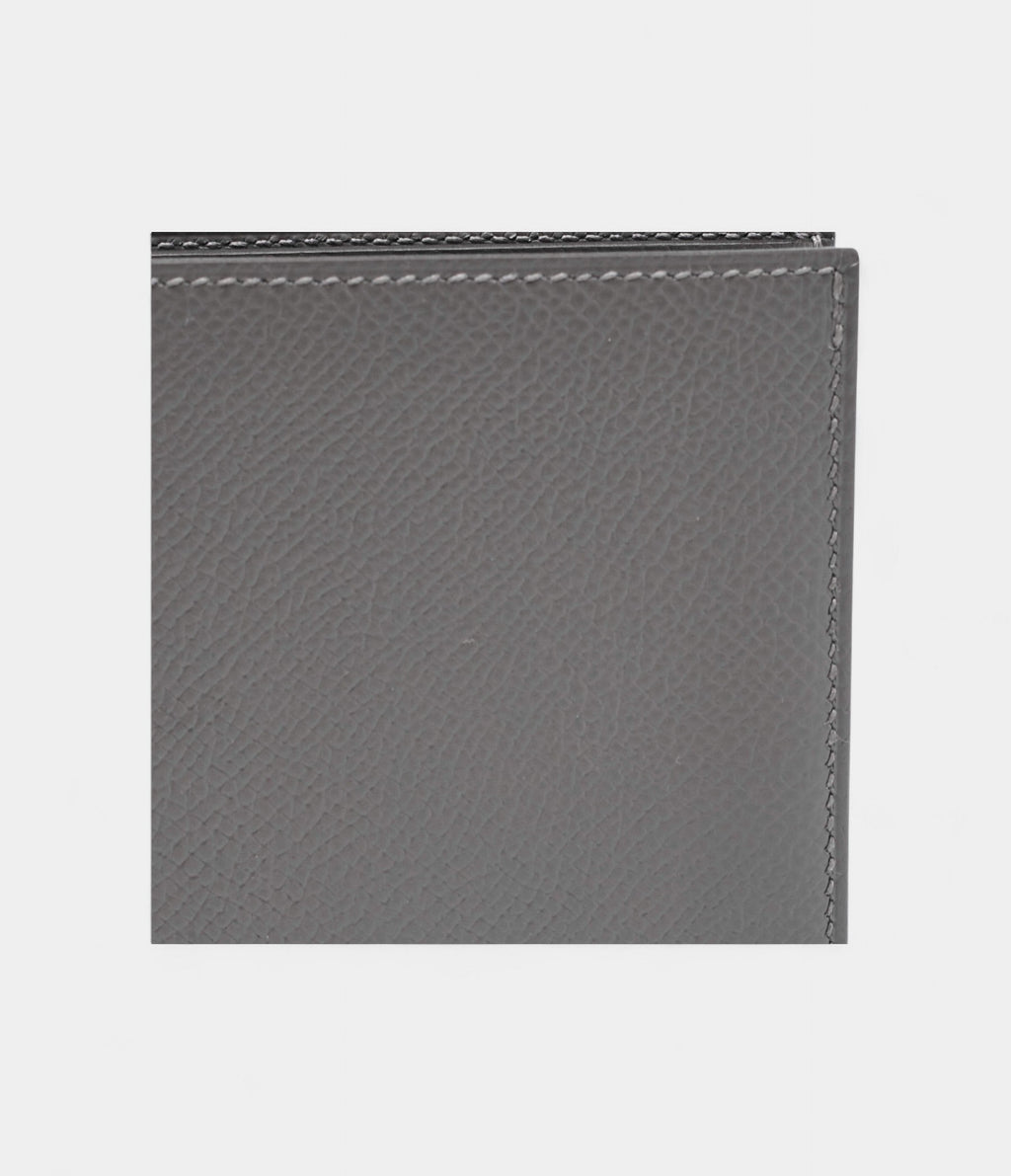 HMMC² Copernic Compact Wallet in Gris Epsom Leather