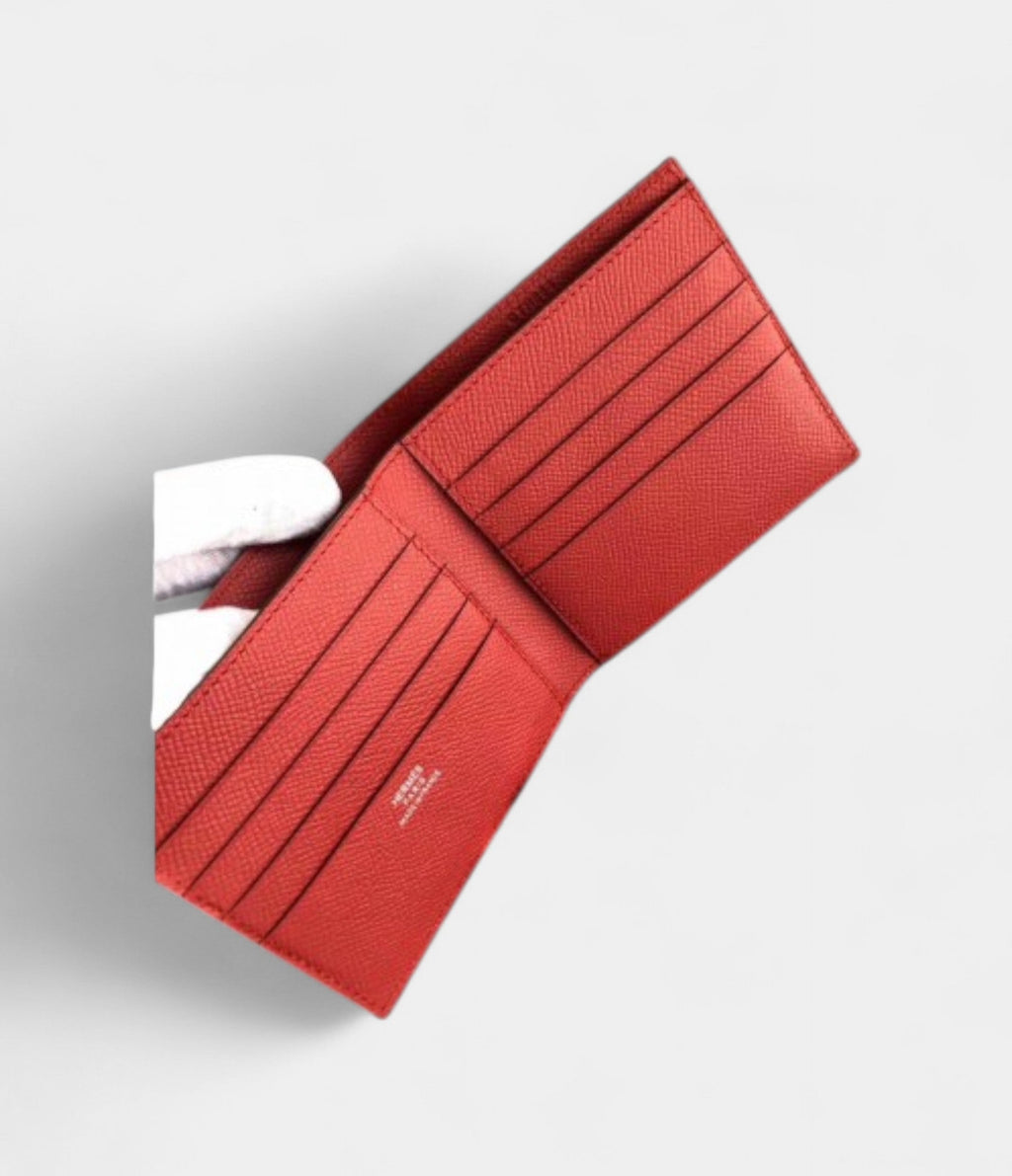 HMMC² Copernic Compact Wallet in Pepper Soft Epsom Calfskin
