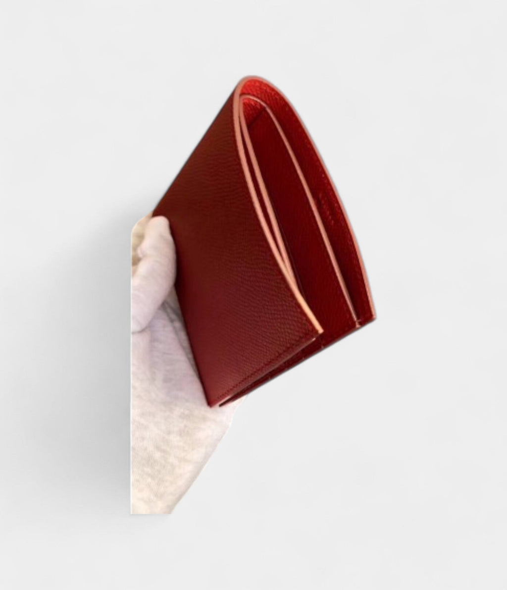 HMMC² Copernic Compact Wallet in Pepper Soft Epsom Calfskin