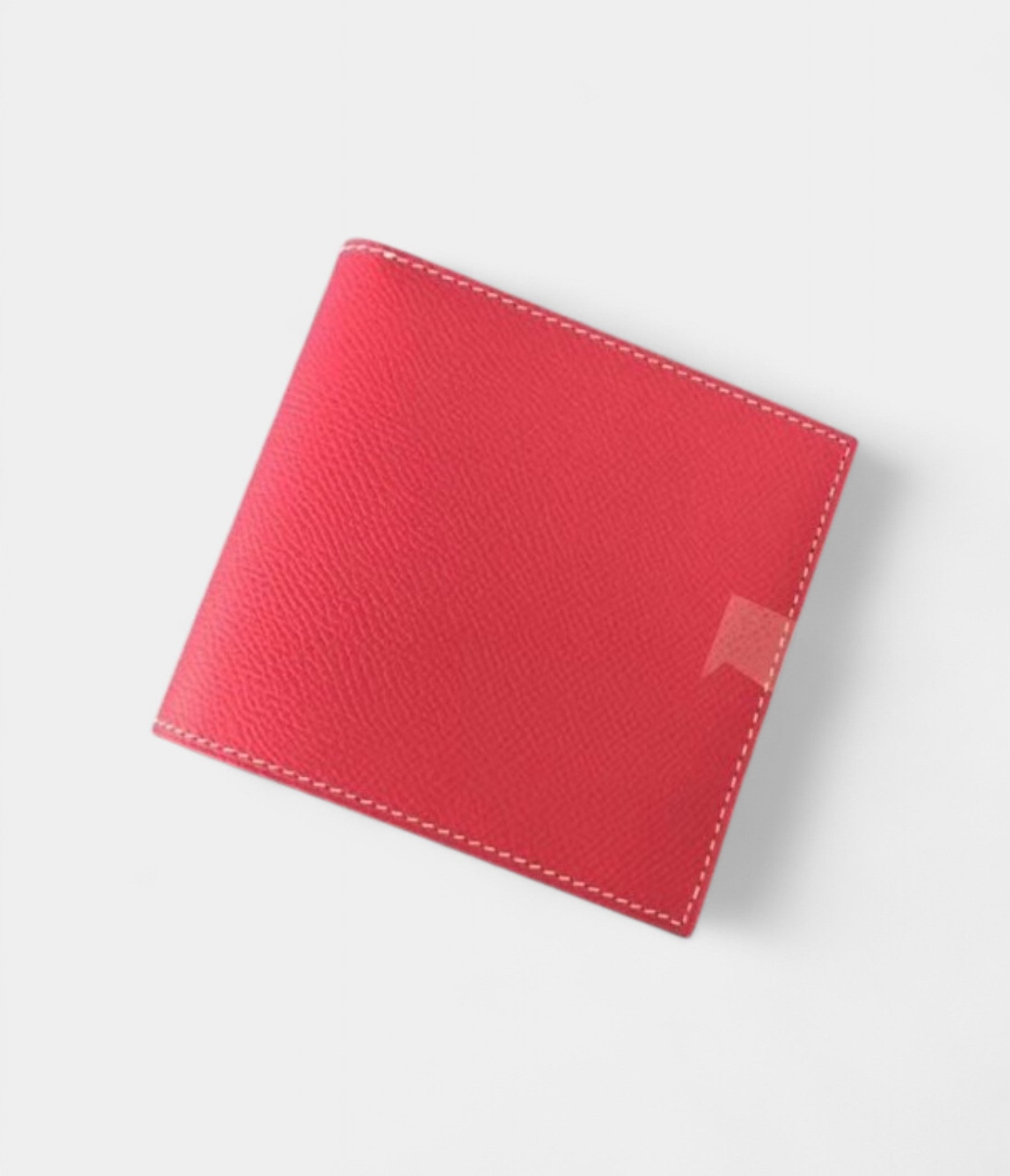 HMMC² Copernic Compact Wallet in Rose Red Epsom Leather