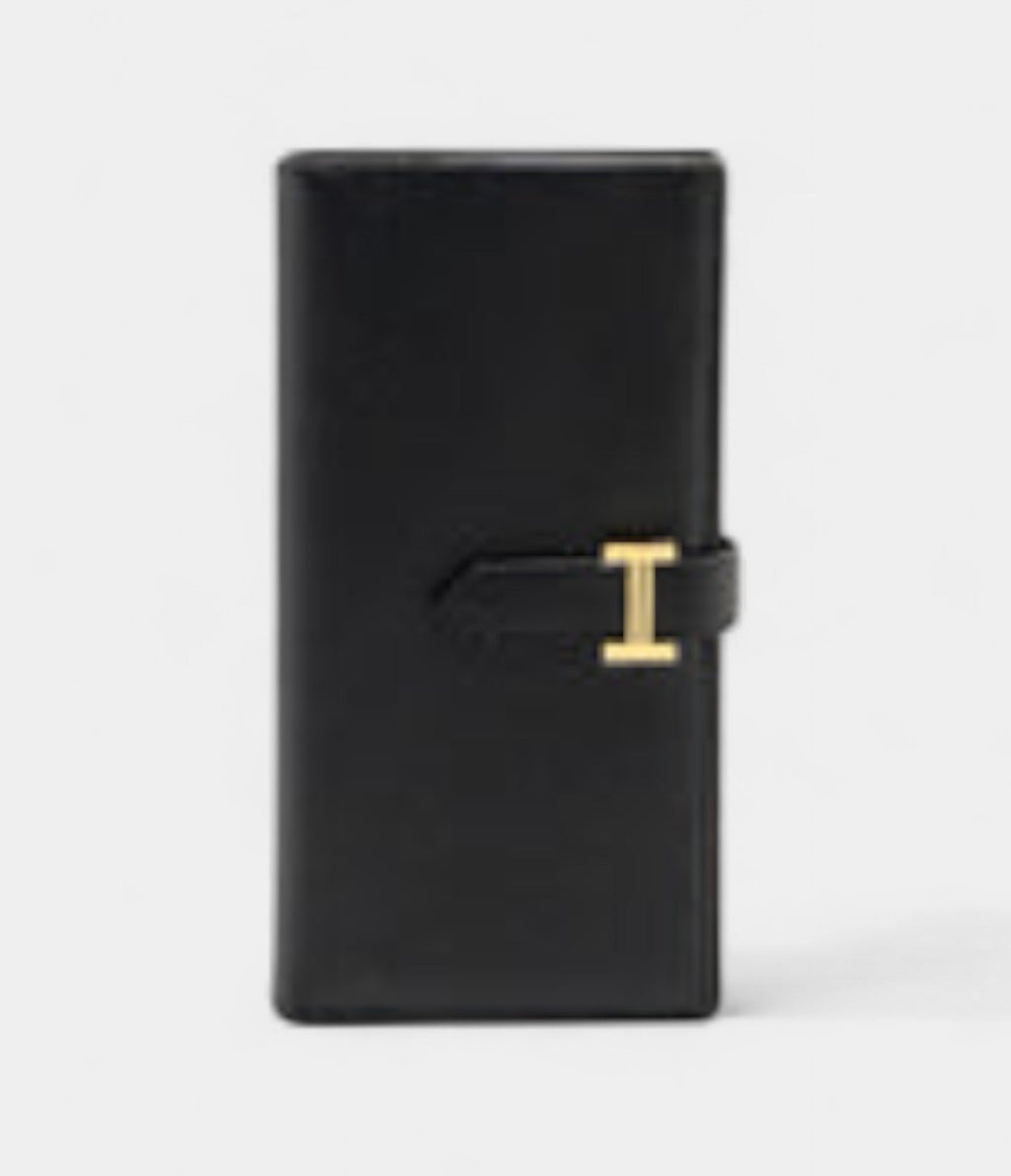 Hermes Maillon To Go Wallet Epsom Black Enermal Buckle Ghw Stamp