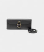 Hermes Maillon To Go Wallet Epsom Black Enermal Buckle Ghw Stamp