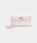HMMauve Pale Evercolor Kelly To Go Wallet Palladium Hardware