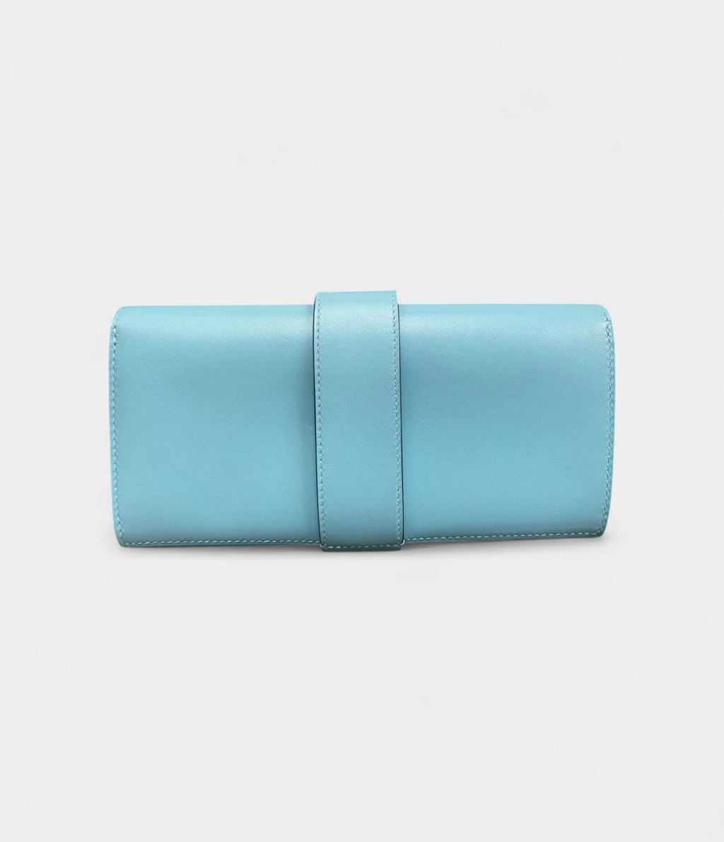 HMMédor Blue Leather Clutch Bag