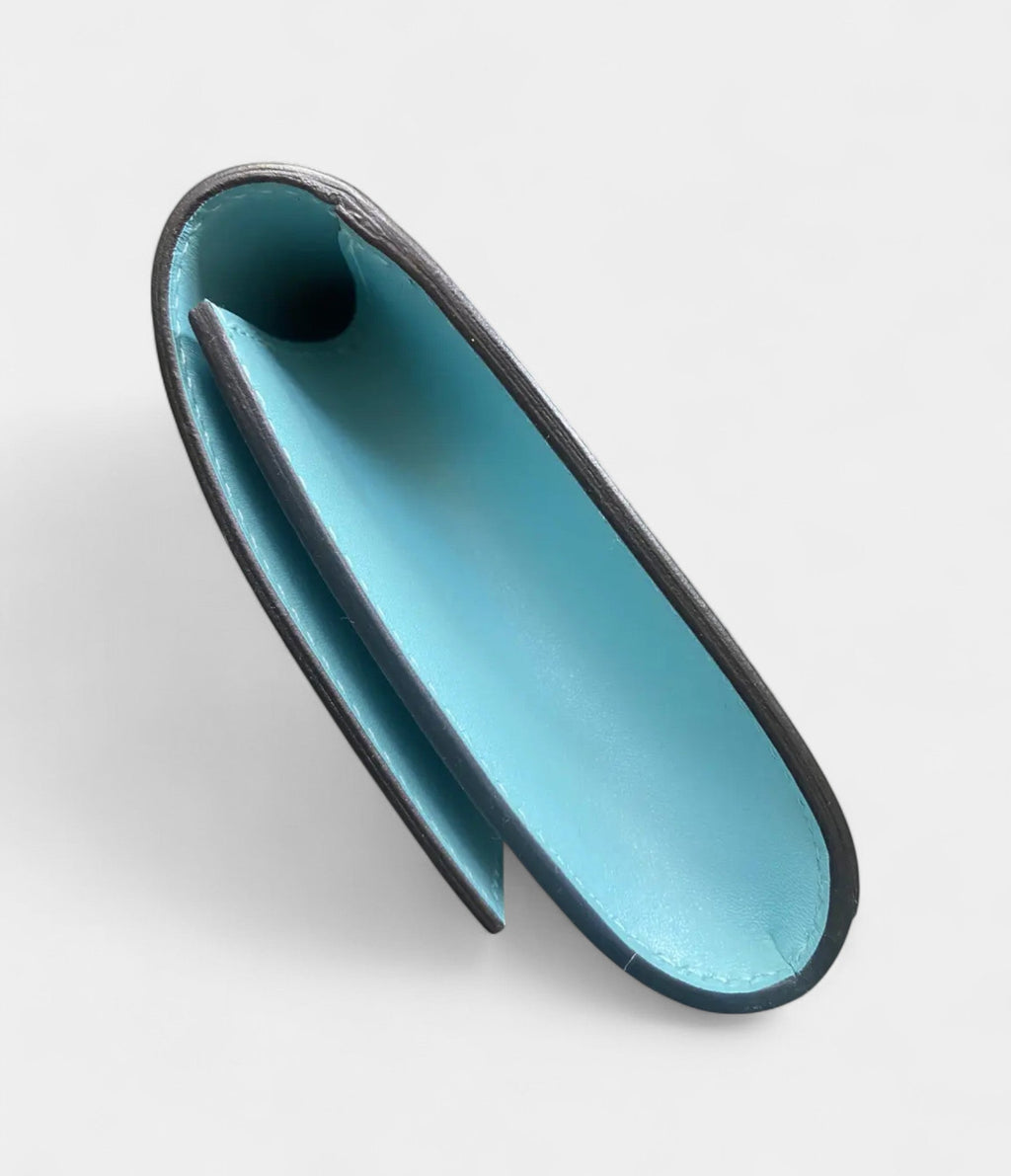 HMMédor Blue Leather Clutch Bag