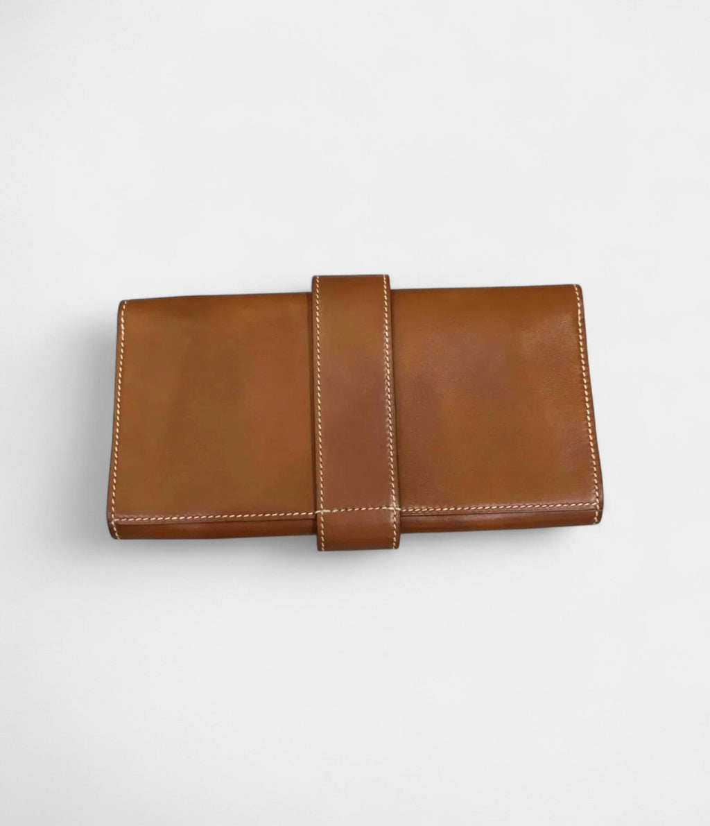 HMMédor Camel Leather Clutch Bag