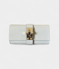 HMMédor Grey Leather Clutch Bag
