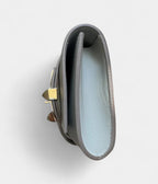 HMMédor Grey Leather Clutch Bag