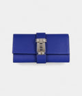 HMMédor Leather Blue Clutch Bag
