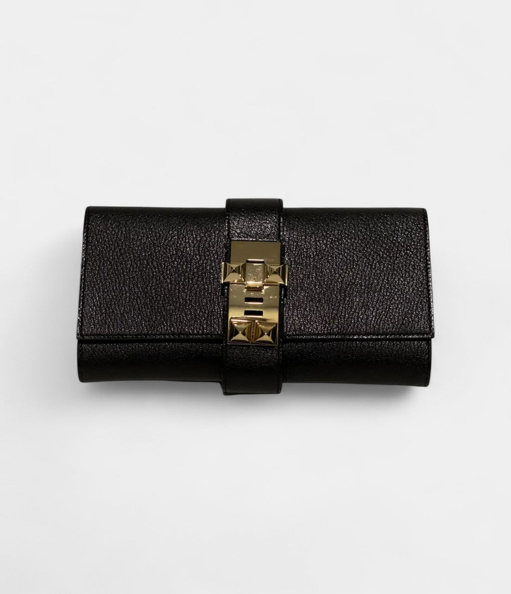 HMMédor Leather Clutch Black Bag