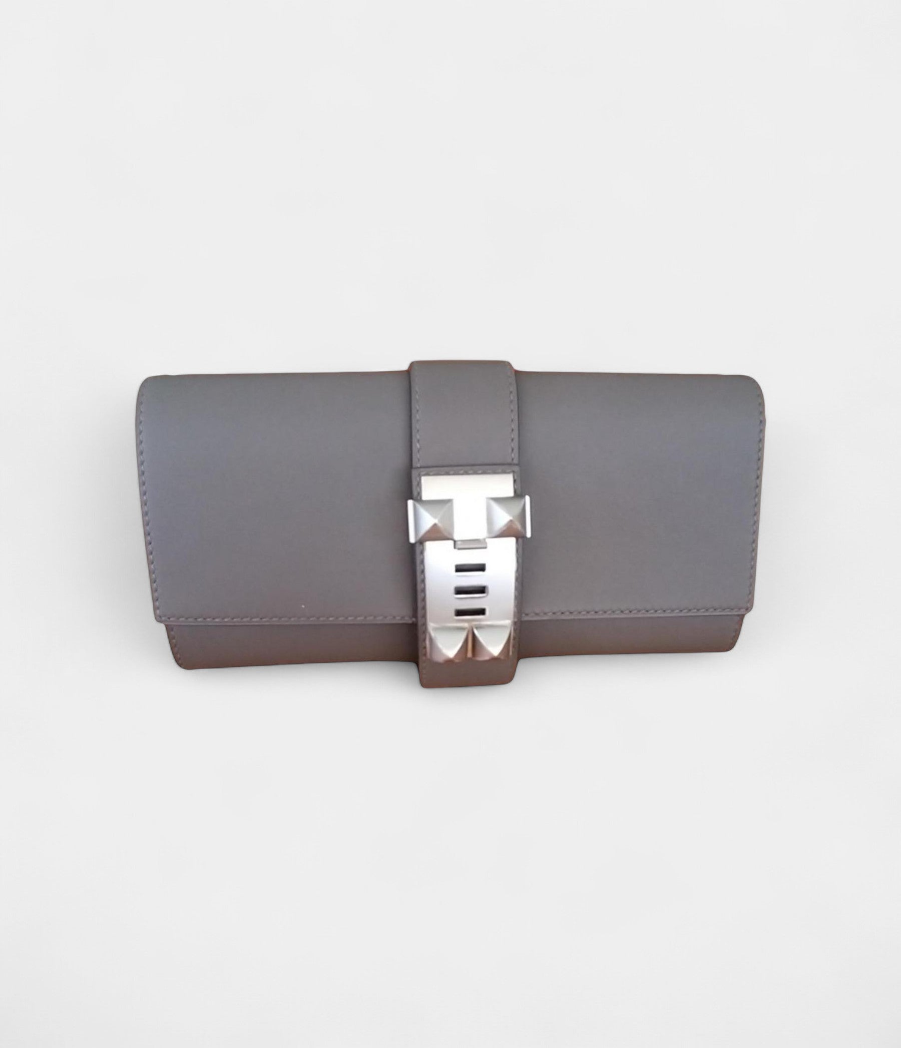 HMMédor Leather Clutch Grey Bag
