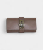 HMMédor Leather Purple Clutch Bag
