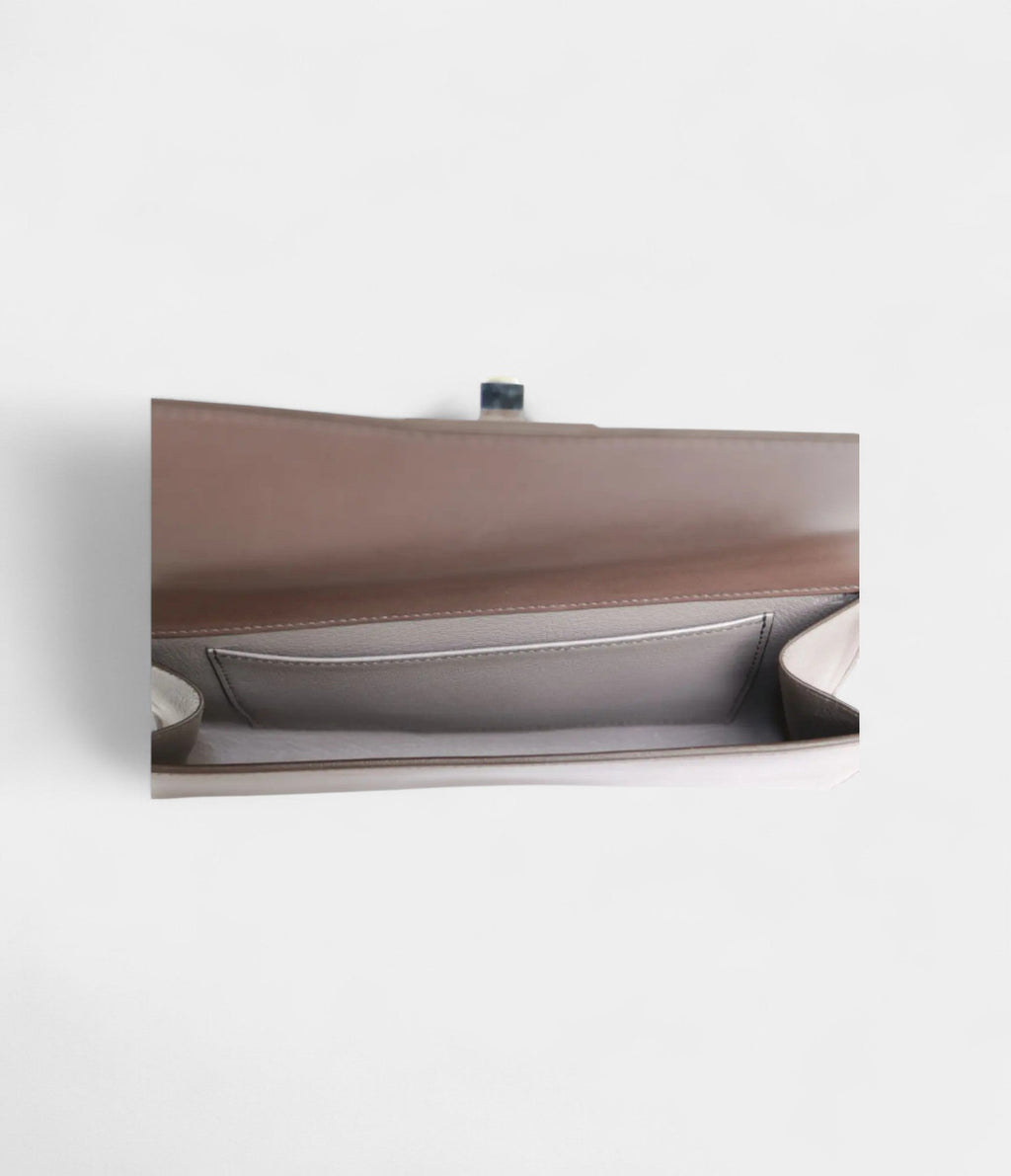 HMMédor Leather Purple Clutch Bag