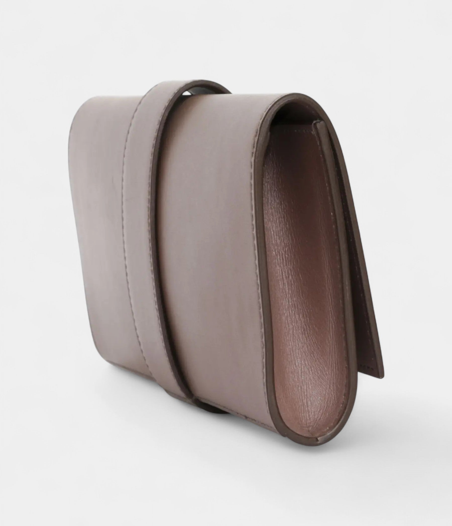 HMMédor Leather Purple Clutch Bag