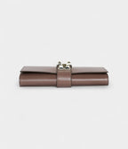 HMMédor Leather Purple Clutch Bag