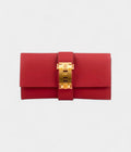 HMMédor Leather Red Clutch Bag