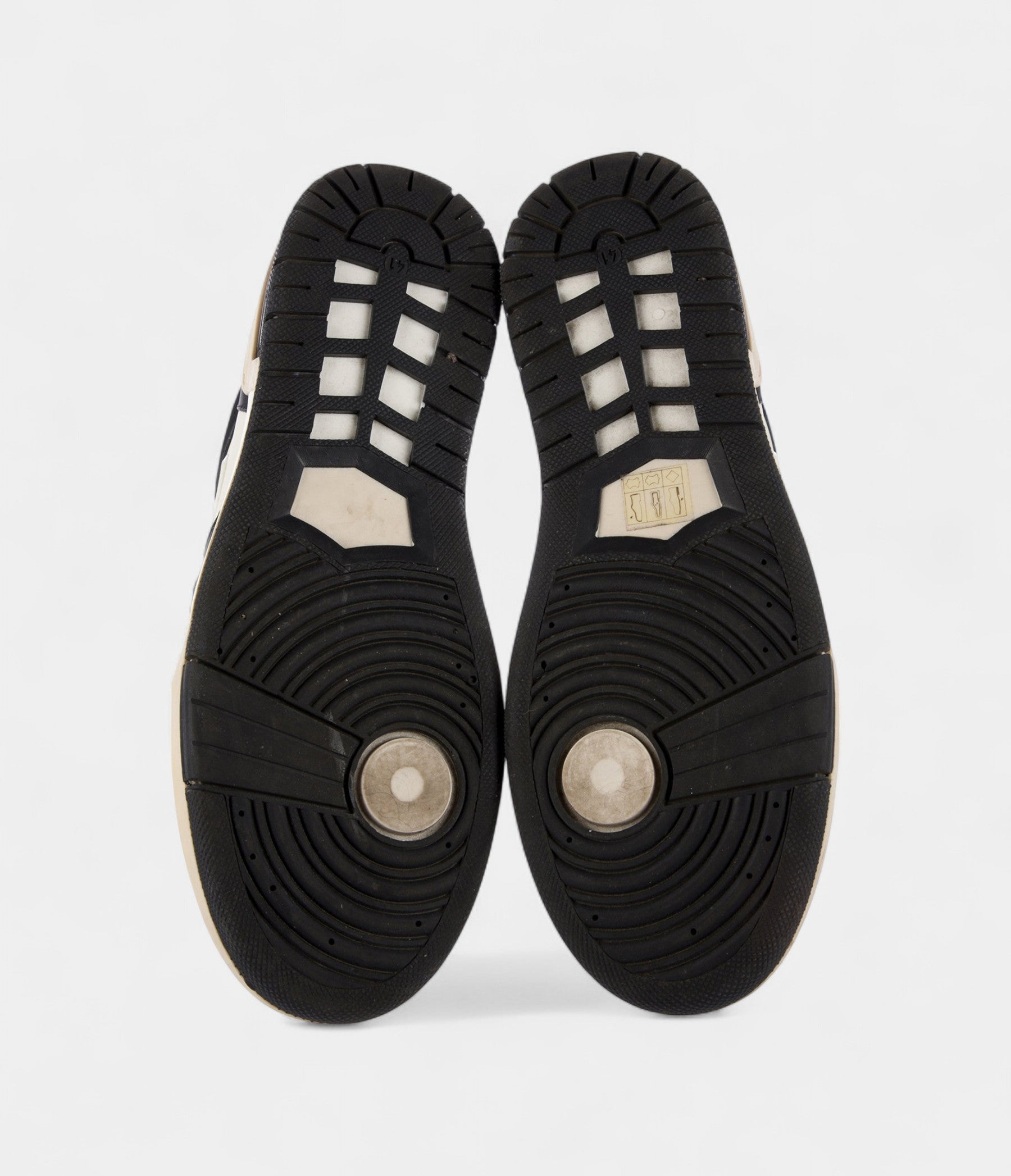 HMMen's Leather Colorblock Pattern Sneakers