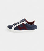 HMMen's Leather Printed Sneakers Artistry Timeless Elegance