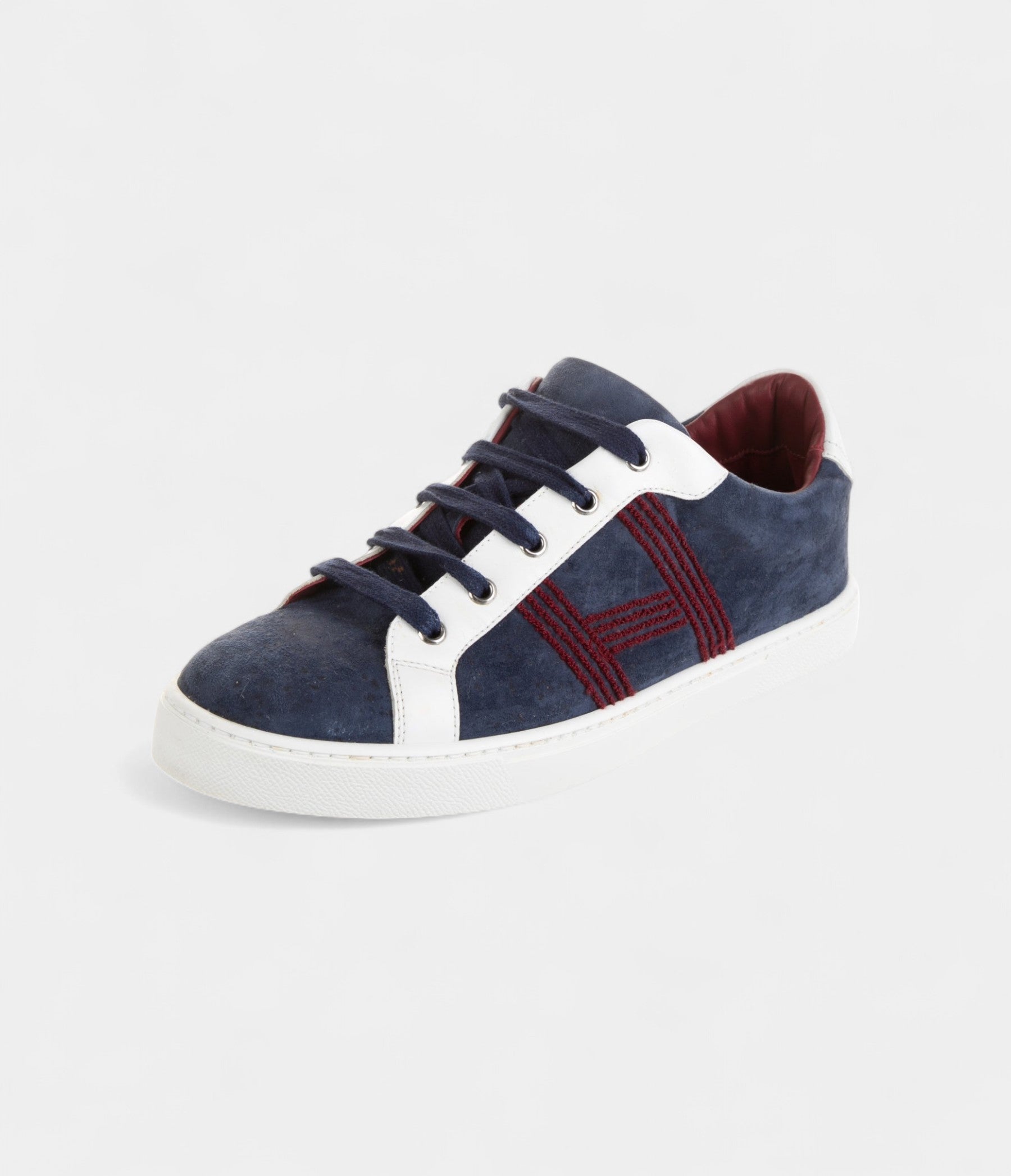 HMMen's Leather Printed Sneakers Artistry Timeless Elegance