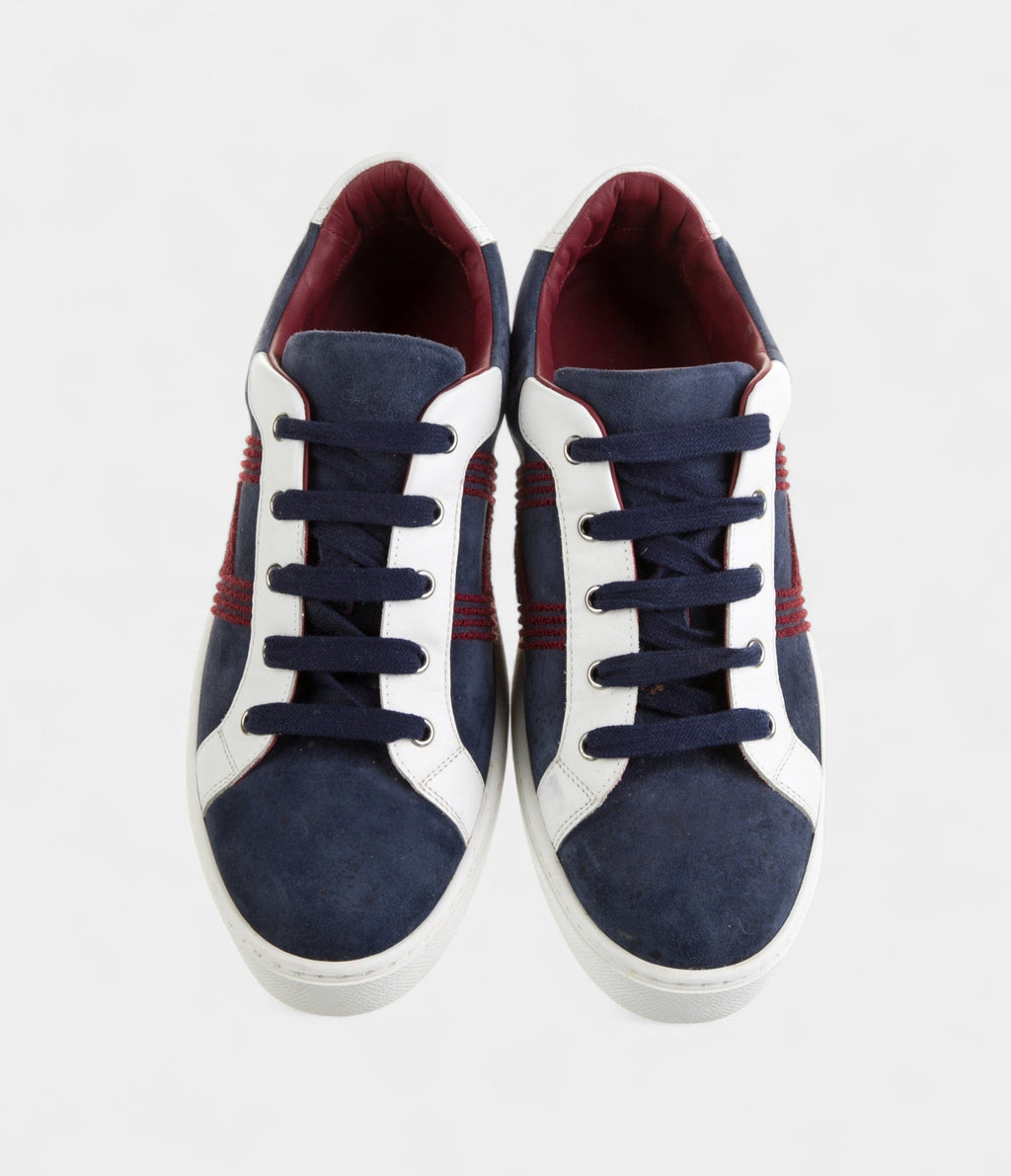 HMMen's Leather Printed Sneakers Artistry Timeless Elegance