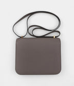 Hermes Mini Constance 18 Bag Etain Epsom Leather with Gold Hardware