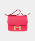 Hermes Mini Constance 18 Bag Rose Extreme Epsom Leather with Gold Hardware