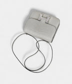 Hermes Mini Constance Bag 18 Gris Perle Matte Alligator with Palladium Hardware