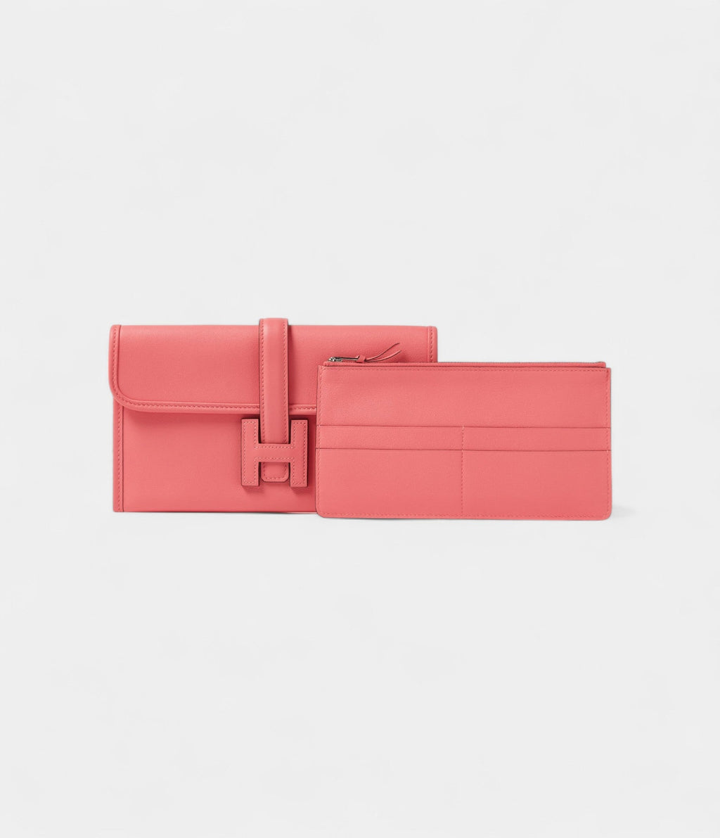 HMMini Jige Clutch Rose Azalee in Evercolor Leather