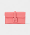 HMMini Jige Clutch Rose Azalee in Evercolor Leather