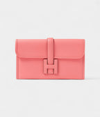 HMMini Jige Clutch Rose Azalee in Evercolor Leather