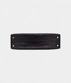 HMMini Kelly II Black Matte Alligator Palladium Hardware