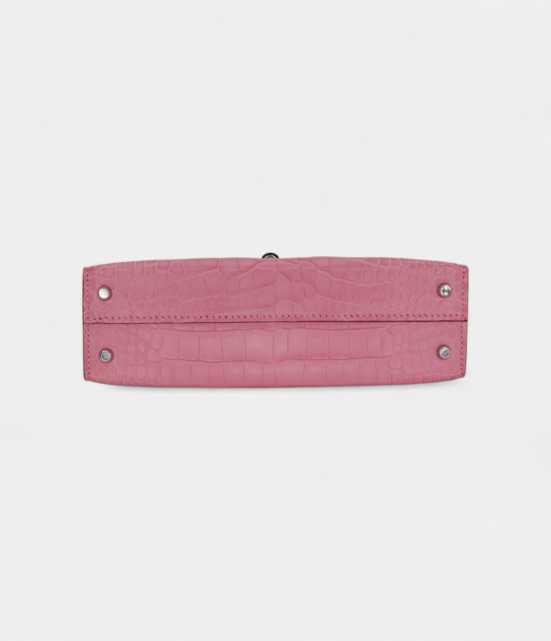 HMMini Kelly II Bubblegum Matte Alligator Palladium Hardware