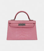 HMMini Kelly II Bubblegum Matte Alligator Palladium Hardware