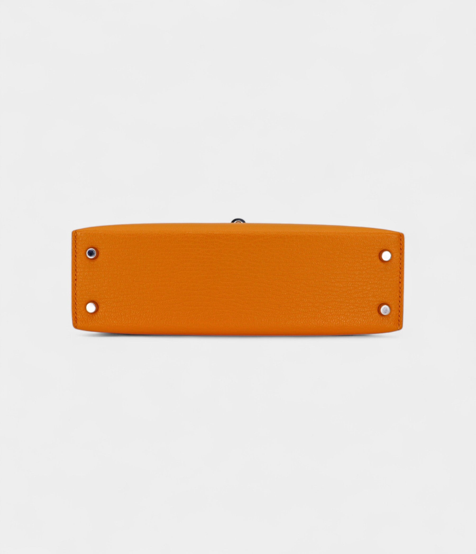 HMMini Kelly II Sellier Moutarde Chèvre Palladium Hardware